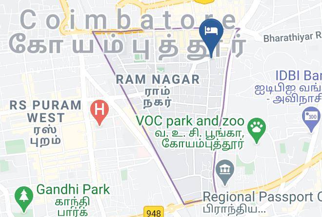 Coimbatore - Hotel K K Residency Maps