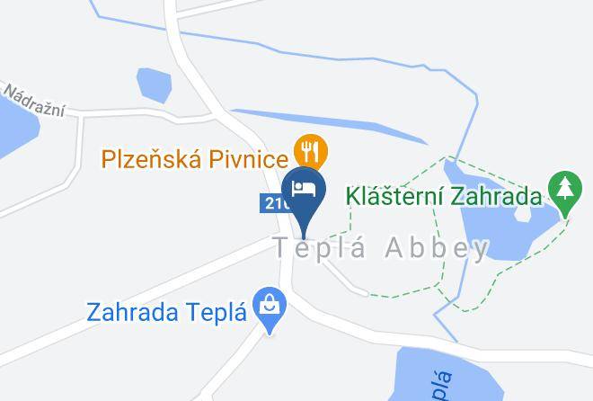 Cheb - Hotel Klaster Tepla Maps