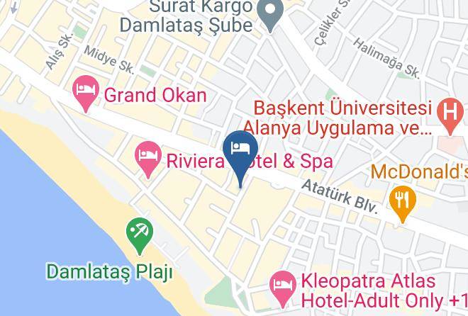 Alanya - Hotel Kleopatra Maps