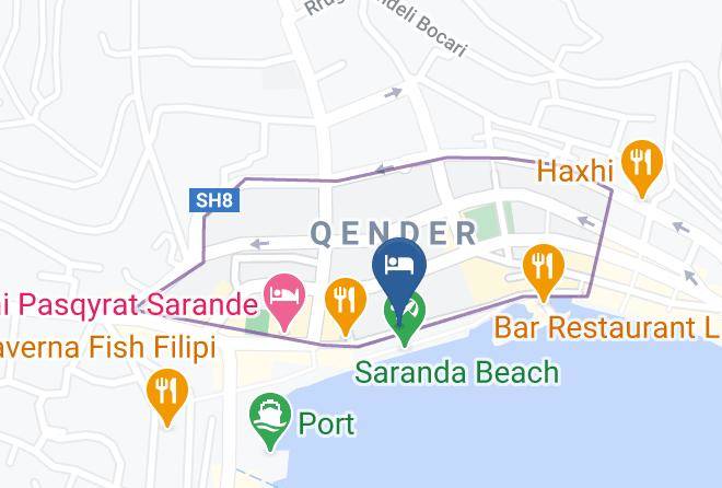 Saranda - Hotel Klironomi Maps