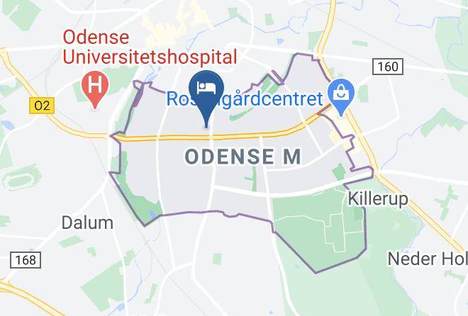 Odense - Hotel Knudsens Gaard Maps