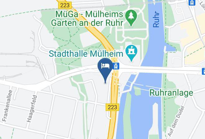 Mulheim An Der Ruhr - Hotel Kocks Am Muhlenberg Maps