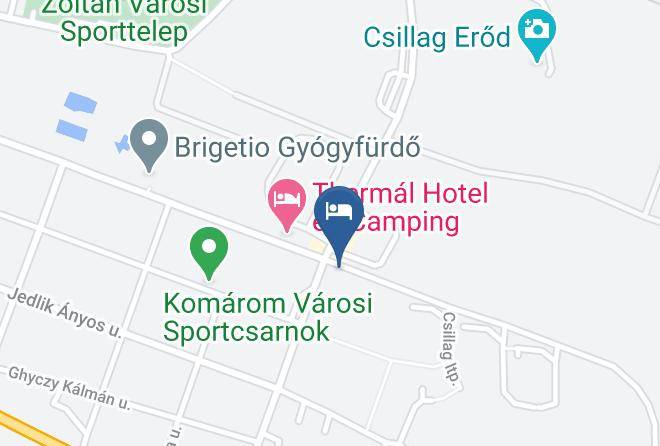 Komarom - Hotel Kocsis Vendeglo Maps