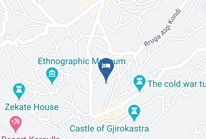 Gjirokaster - Hotel Bar Restaurant Kodra Maps