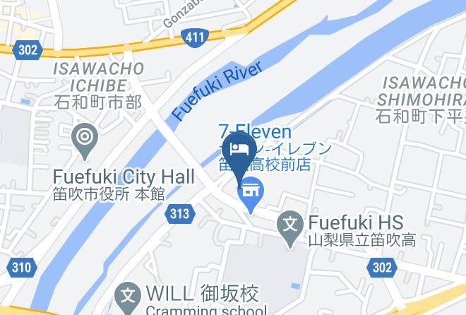 Fuefuki City - Hotel Kofukaku Kuruwabi Maps