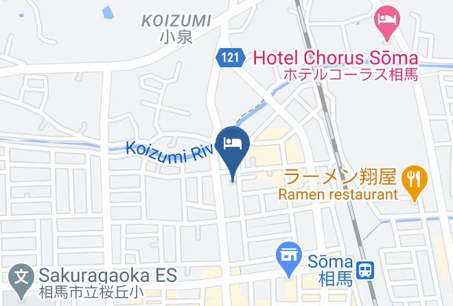 Soma City - Hotel Koizumi Maps