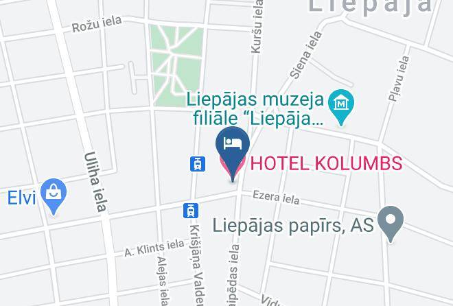 Hotel Kolumbs Map - Liepaja