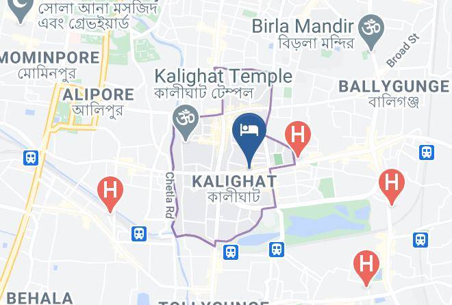 Kolkata - Hotel Komala Vilas Maps