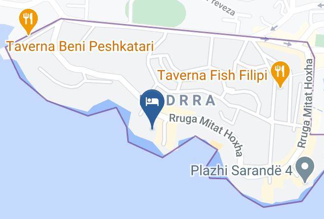 Saranda - Hotel Kompleks Joni Maps