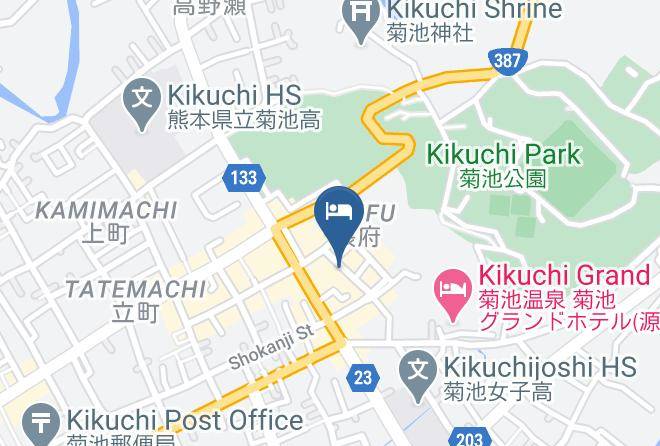 Kikuchi City - Hotel Kona Maps