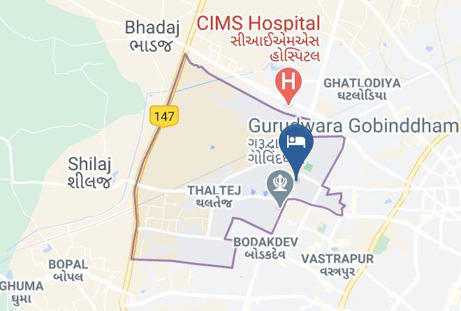 Ahmadabad - Hotel Konark Palace Maps