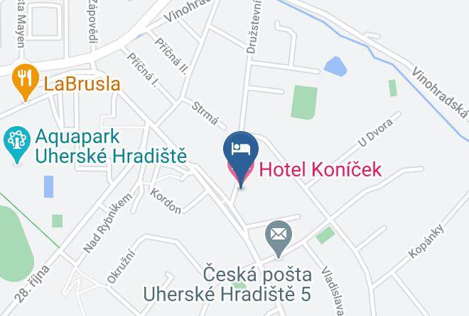 Uherske Hradiste - Hotel Konicek Maps