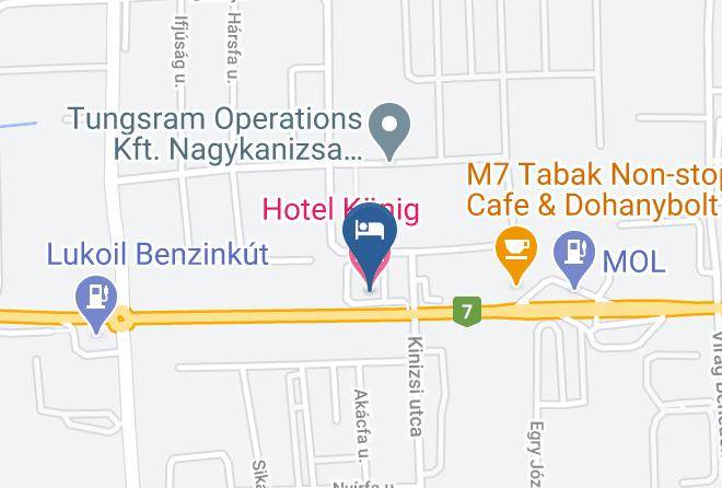 Nagykanizsa - Hotel Konig Maps