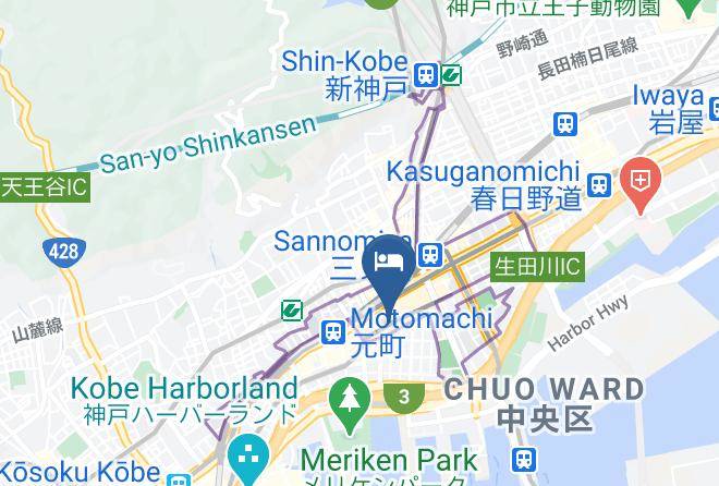 Kobe City Chuo Ward - Hotel Konigs Krone Kobe Maps