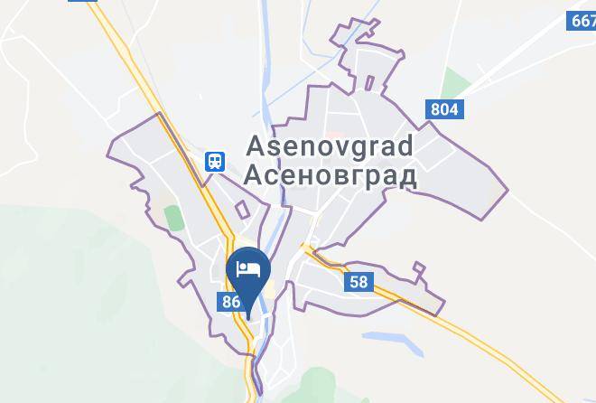 Asenovgrad - Hotel Konsulato Maps