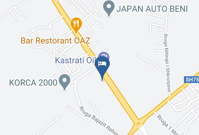 Korce - Hotel Konti Maps