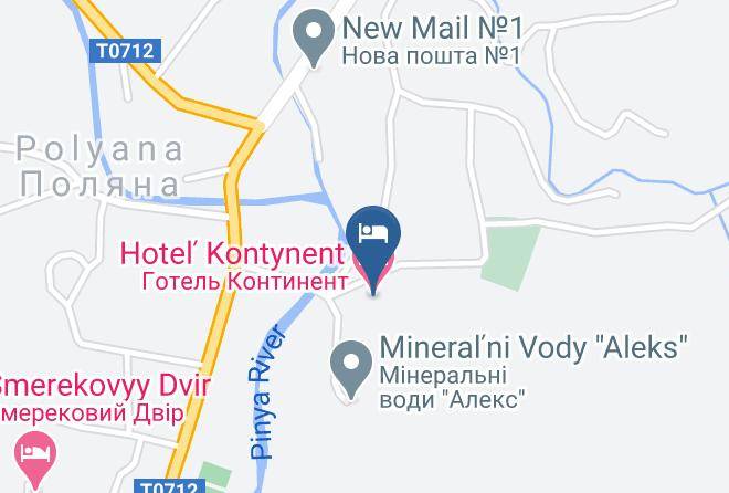 Svaliava Raion - Hotel Kontynent Maps