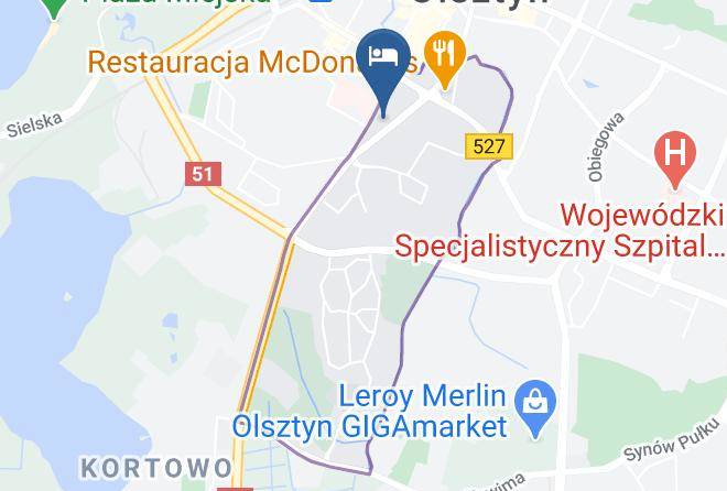 Olsztyn - Hotel Kopernik W Olsztynie Maps