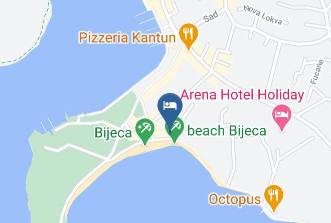 Hotel Koral Medulin Map