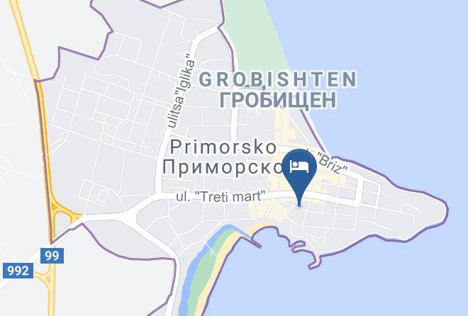 Primorsko - Hotel Koral Maps