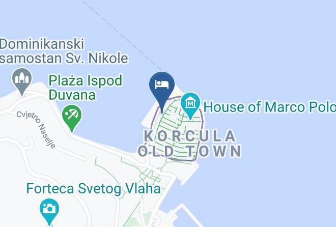 Korcula - Hotel Korcula De La Ville Maps