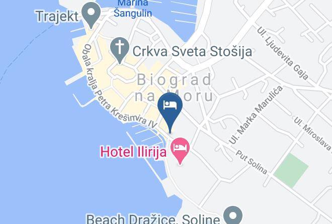 Biograd Na Moru - Hotel Kornati Maps
