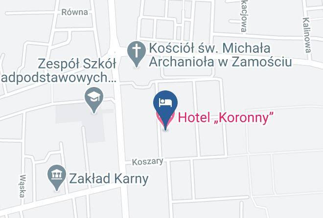 Zamosc - Hotel Koronny Maps