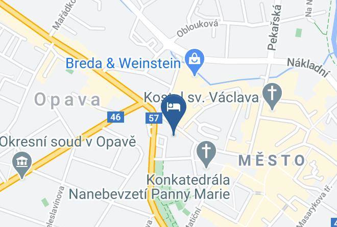 Opava - Hotel Koruna Maps