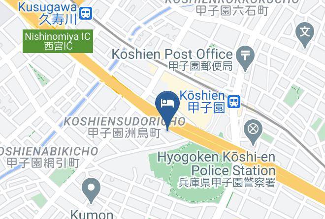 Nishinomiya City - Hotel Koshien Maps