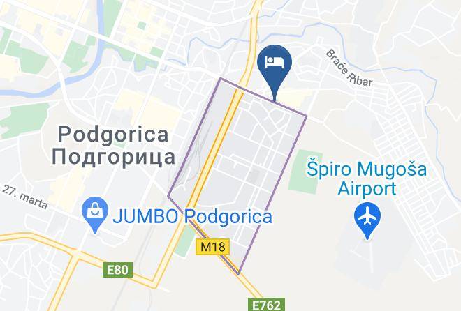 Podgorica - Hotel Kosta's Maps