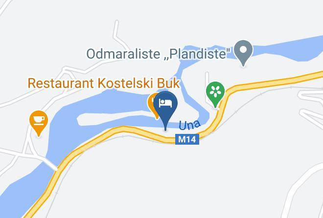 Unsko Sanski - Hotel Kostelski Buk Maps