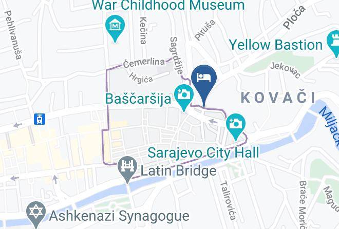 Hotel Kovaci Map
