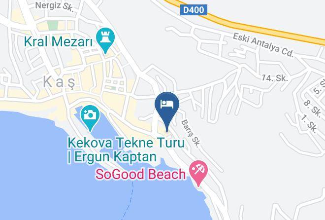 Kas - Otel Koza Maps