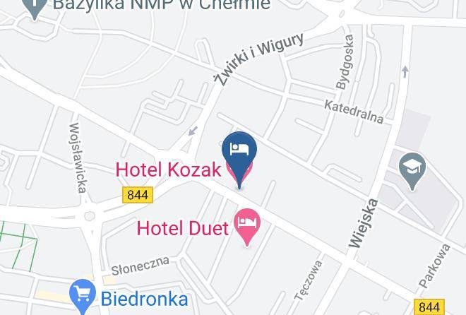 Chelm - Hotel Kozak Maps