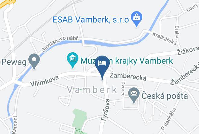 Rychnov Nad Kneznou - Hotel Krajka Vamberk Maps