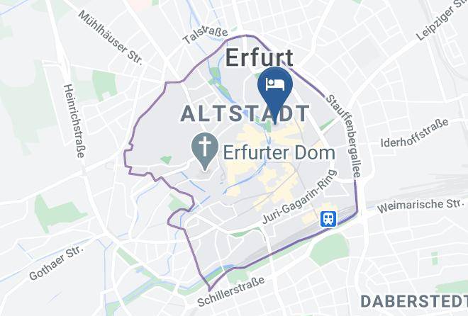 Erfurt - Hotel Kramerbrucke Maps
