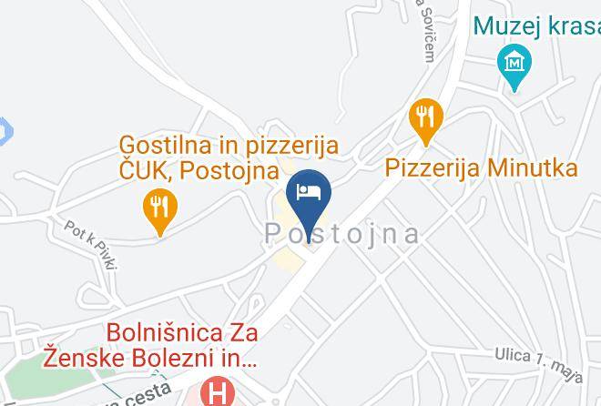 Postojna - Hotel Kras Maps