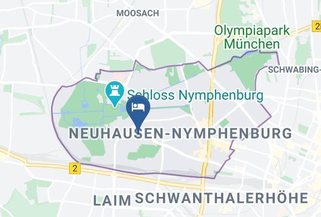 Munich District - Hotel Kriemhild Am Hirschgarten In Munchen Nymphenburg Maps