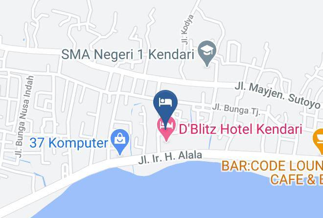 Kendari - Hotel Krisan Maps
