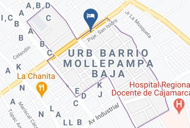 Cajamarca - Hotel Krisant Maps