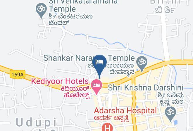 Udipi - Hotel Krishna Comfort Maps