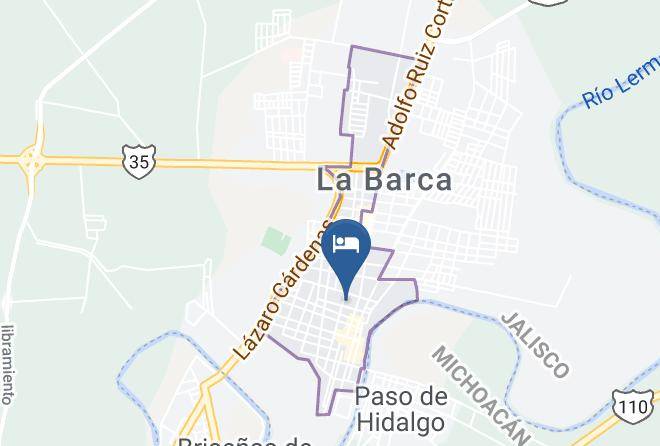 Hotel Kristal La Barca Map