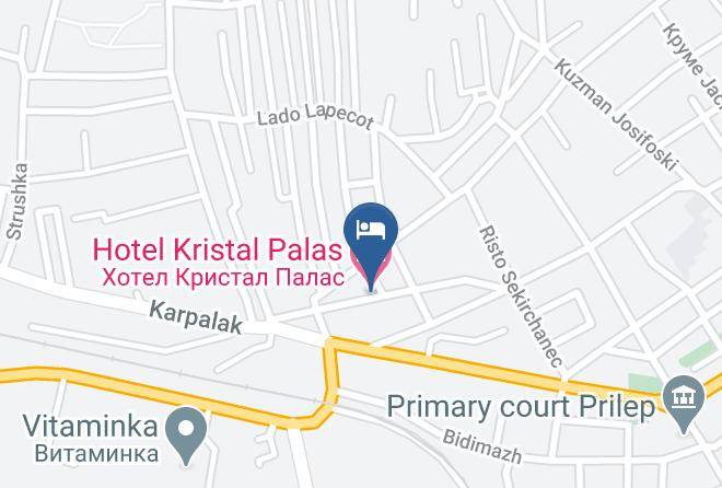 Prilep - Hotel Kristal Palas Maps