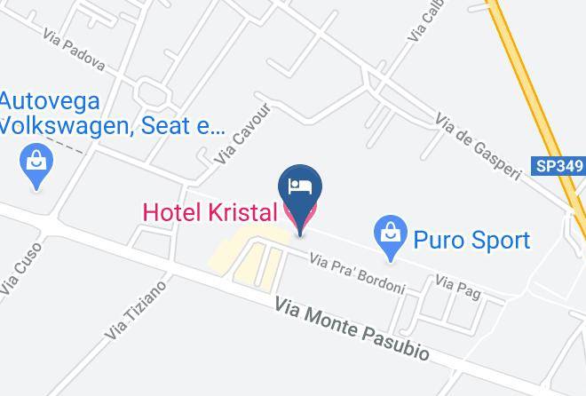 Vicenza - Hotel Kristal Maps
