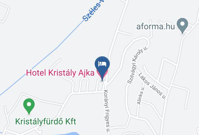 Hotel Kristaly Ajka Map