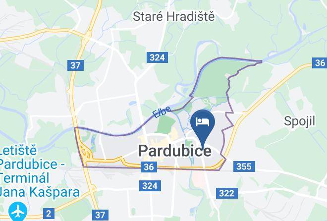 Pardubice - Hotel Kristl Maps