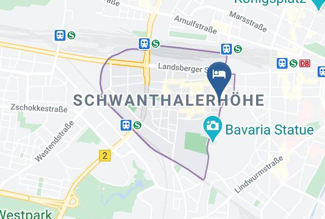 Munich District - Hotel Krone Munchen Maps