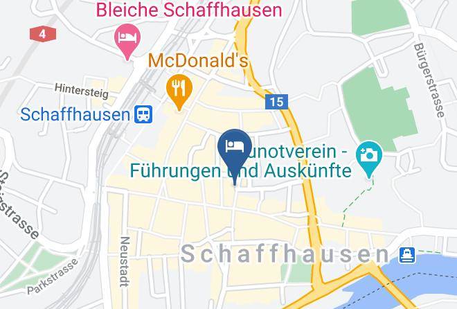 Schaffhausen - Hotel Kronenhof Maps