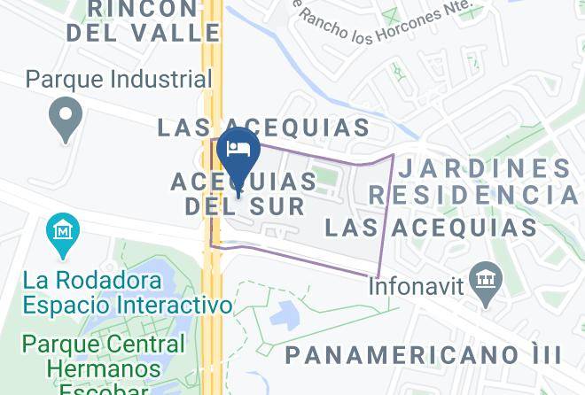Hotel Krystal Urban Juarez Map