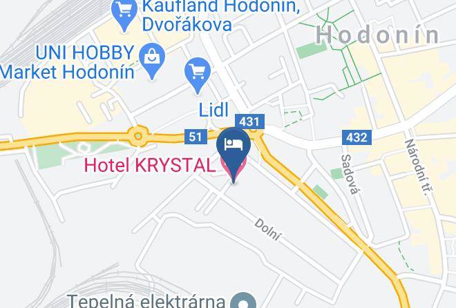 Hodonin - Hotel Krystal Maps